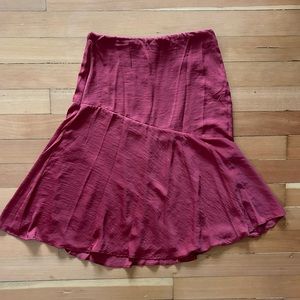 NWT American Eagle Red Midi Slip Skirt Women’s Large